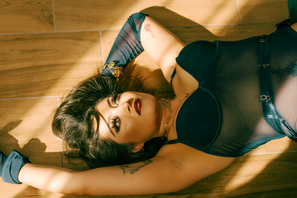 Femme en lingerie