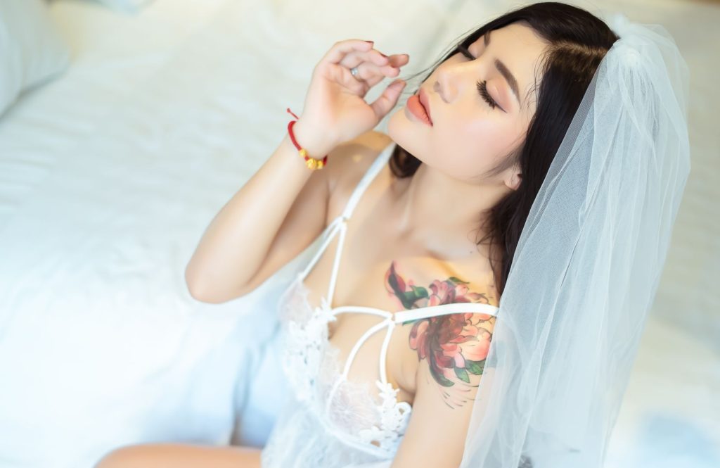 Femme en lingerie